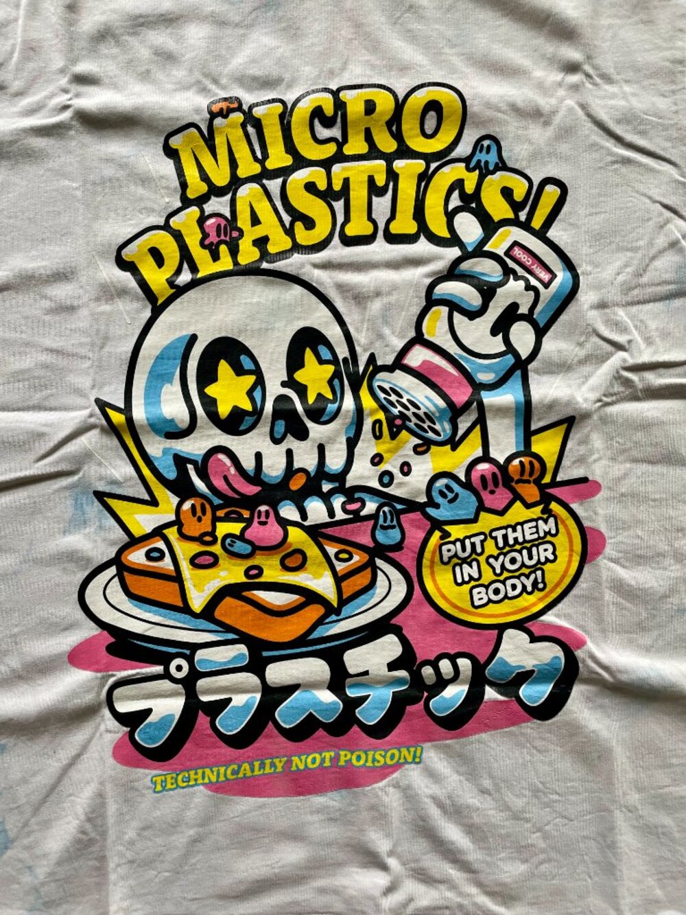 Cool Shirtz Very Cool Micro Plastics Graphic T-Shirt size Medium Cold Ones - Picture 2 of 8